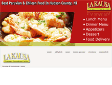 Tablet Screenshot of lakausarestaurante.com